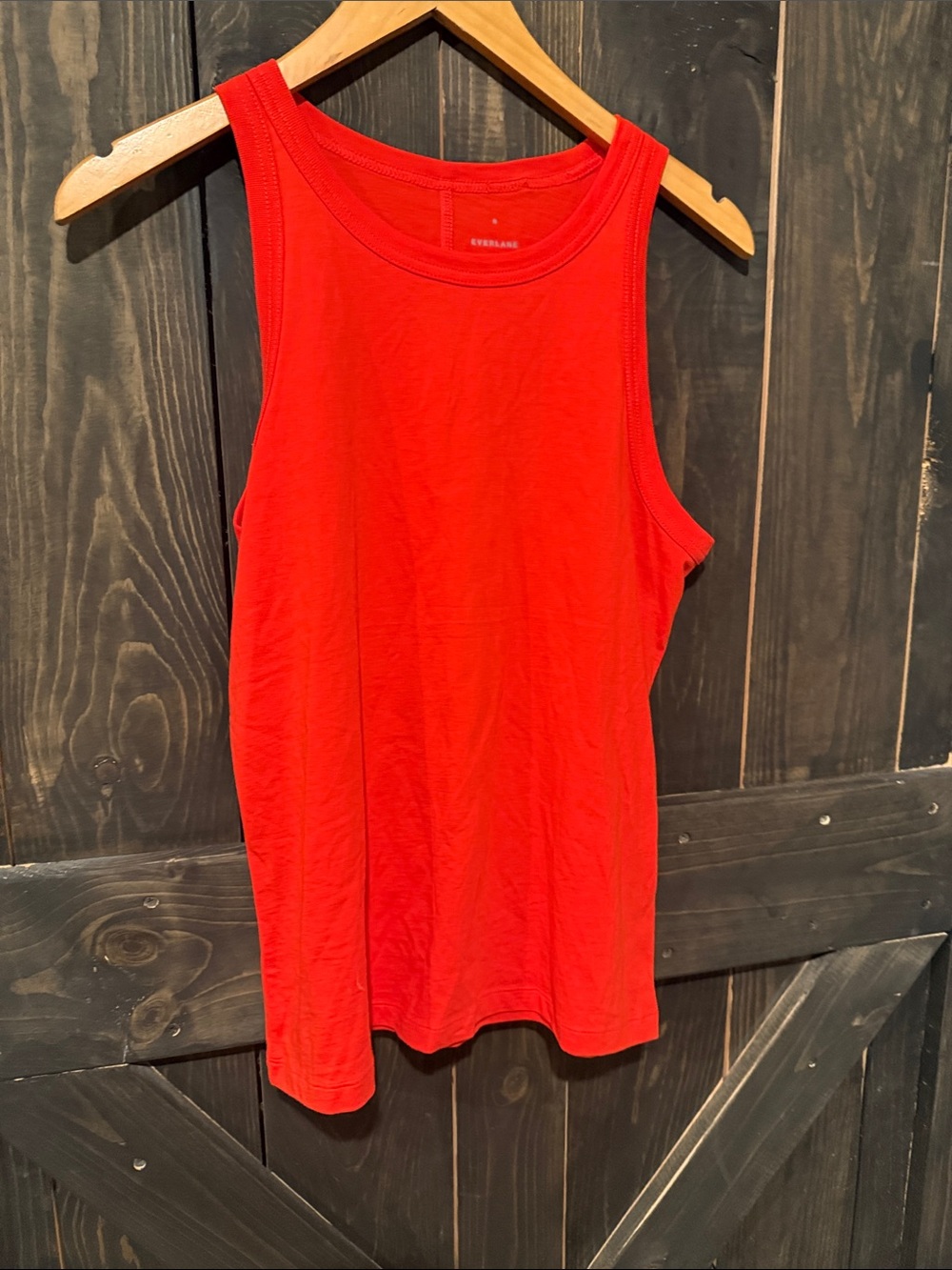 Everlane Bright Red Scoop Neck Tank
